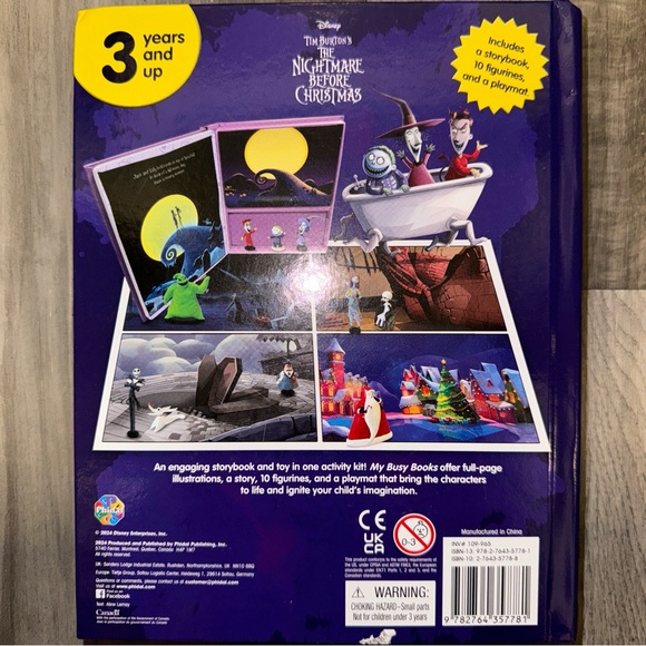 Disney Nightmare Before Christmas My Busy Books - Storybook, 10 figurines, play - Picture 8 of 11